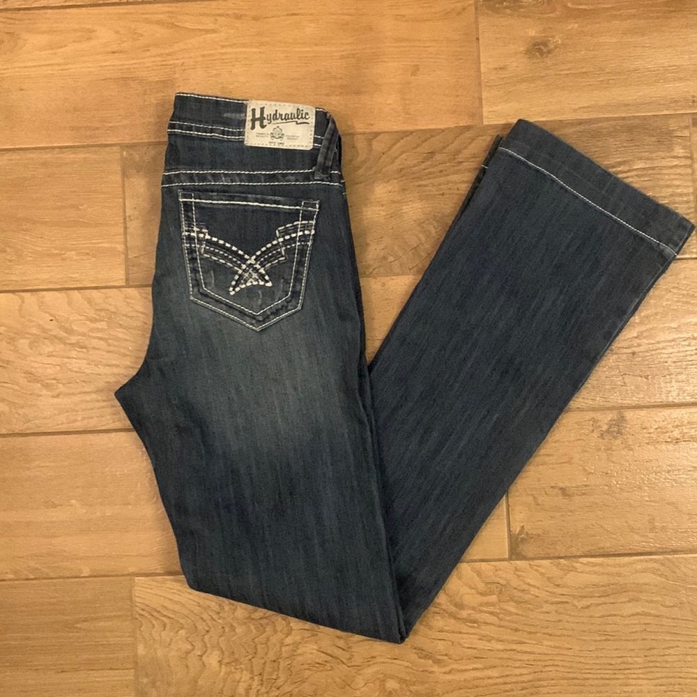 Hydraulic Womens Lola Curvy Slim Bootcut Jeans